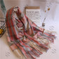 Winter Women Scarf Plaid Warm Cashmere Scarves Shawls Female Pashmina Scarf Lady Blanket Wraps