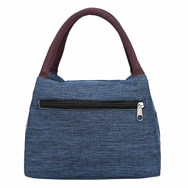 Handbag Thicken Oxford Lunch Box Bag Women's Bag Mommy Bag Small Square Bag Ladies Waterproof Lunch Small Bag