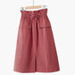 Casual Solid A-line Cotton Midi Skirts Women 2020 Summer Long Black Skirts Womens Pocket Elastic Waist Womens Skirts Female