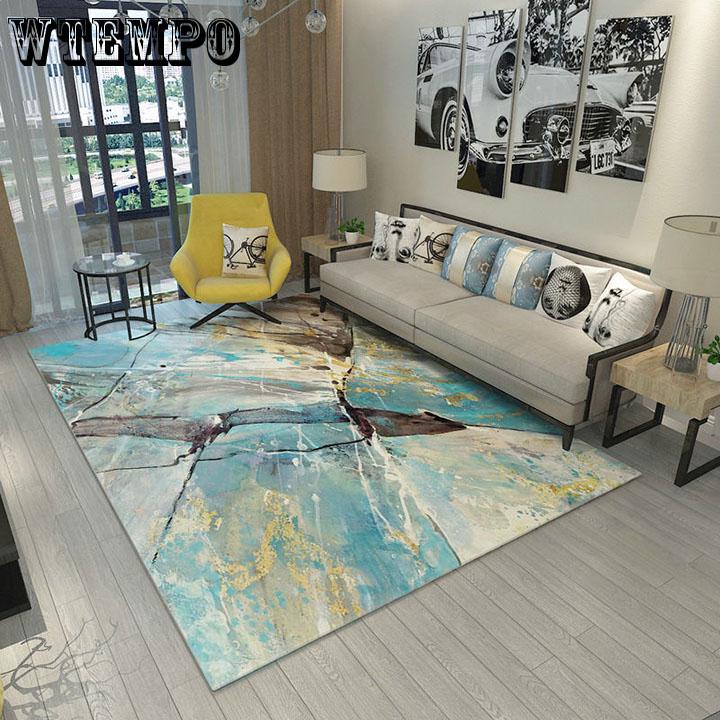 Nordic Modern Art Geometric Carpet for Living Room Bedroom Anti-skid Big Size Carpets