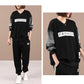 Sweatshirts Women's Spring and Autumn Large Size Loose V-neck Letter Printing Casual Plaid Stitching Long-sleeved Sweater