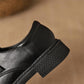 Korean Version of Small Leather Shoes Women Single Shoes Women Soft Leather Platform Loafers Lazy Shoes