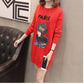 Autumn Winter Thick Warm Sweater Dress Women Long Sleeve Knitted Dress Femme Vestidos Plus Size