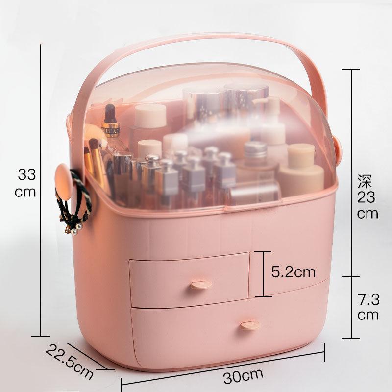 Fashion New Makeup Organizer Waterproof and Dustproof Bathroom Cosmetic Storage Box Desktop Beauty Storage Drawe