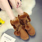 Winter Snow Boots Women's Mid-tube Cotton Boots Cotton Shoes Wool Ball Warm Women's Cotton Shoes