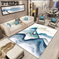 Ink Painting Nordic Carpets for Living Room Rectangle Bedroom Area Rug Anti-slip Table Floor Mats