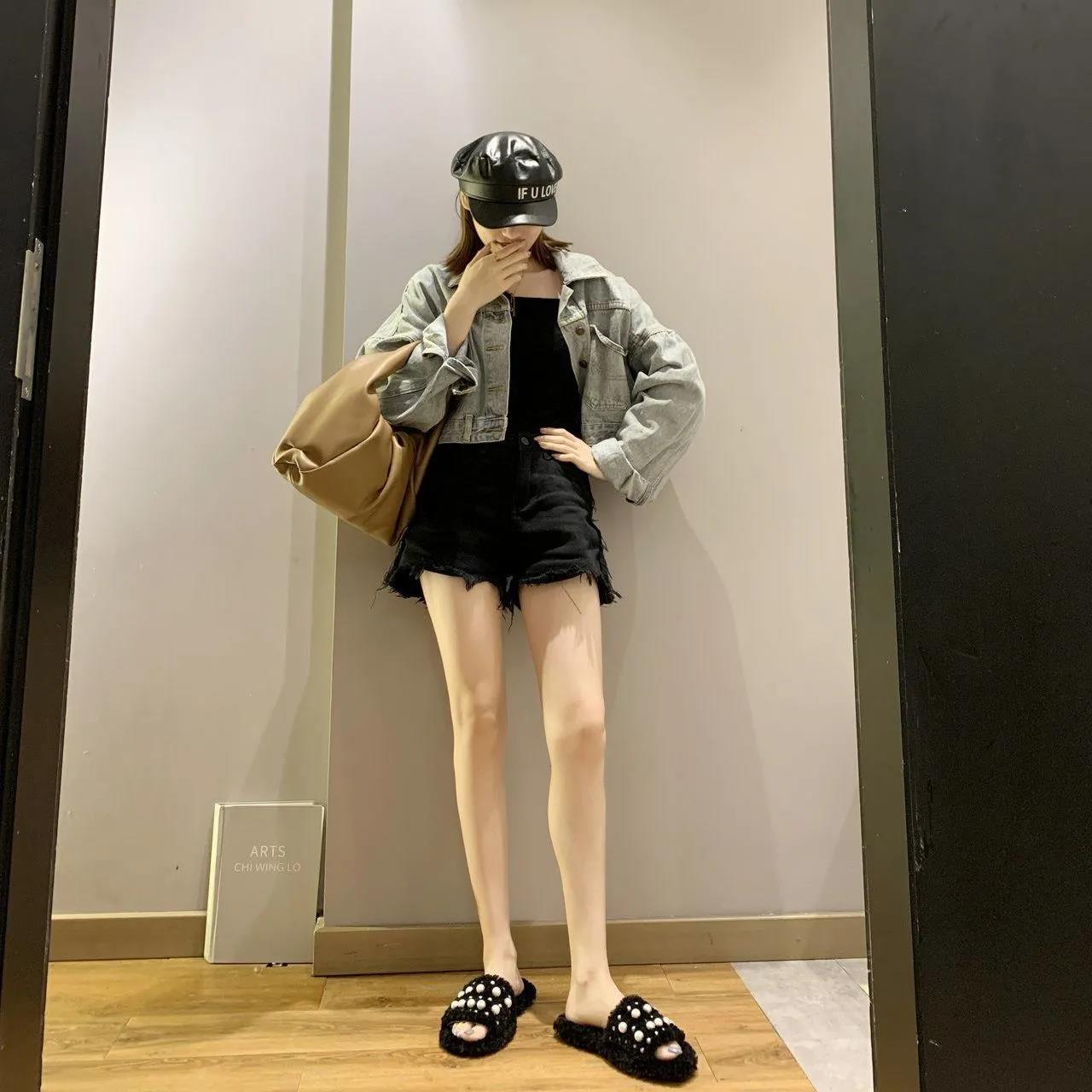 Autumn and Winter Ladies Fashion Cotton Slippers Warm Flat Shoes Indoor and Outdoor Casual Shoes