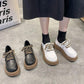 Ladies Small Leather Shoes British Style Spring College Style Jk Lace-up Thick-soled Shoes Girls Thick-bottomed Thick-heeled Loafers