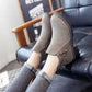 Leather Simple Vintage Winter High Boots Women Footwear Shoes Woman Chelsea Boots Women