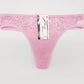 6 Pieces/set of Underwear Lace G String Underwear Female T Back Sexy Fashion Hollow Wide Belt Ladies Transparent Panties