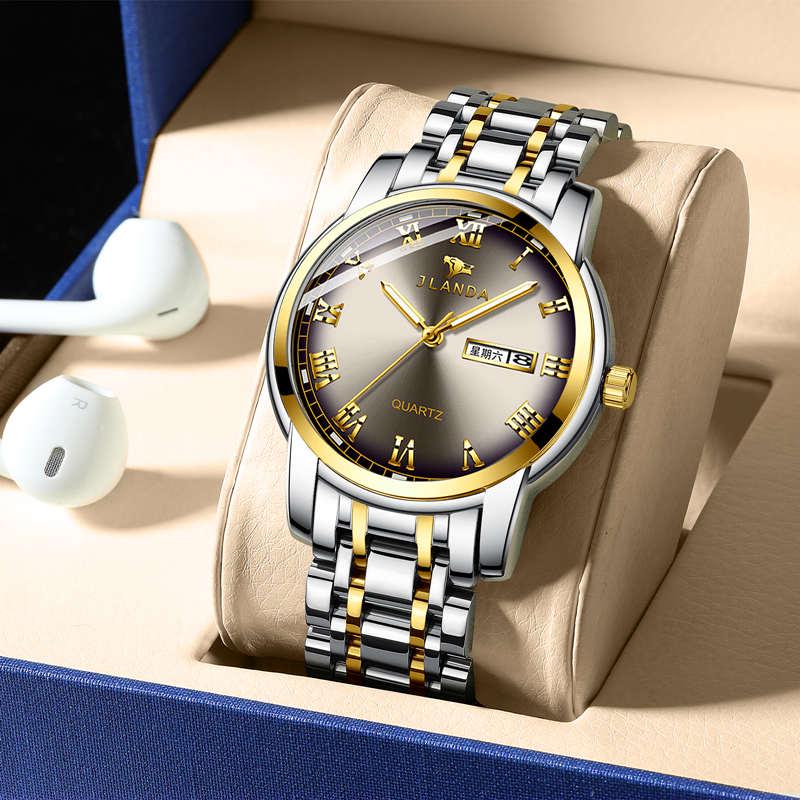 Luminous Sports Watches Mens Mechanical Watch Stainless Steel Clock