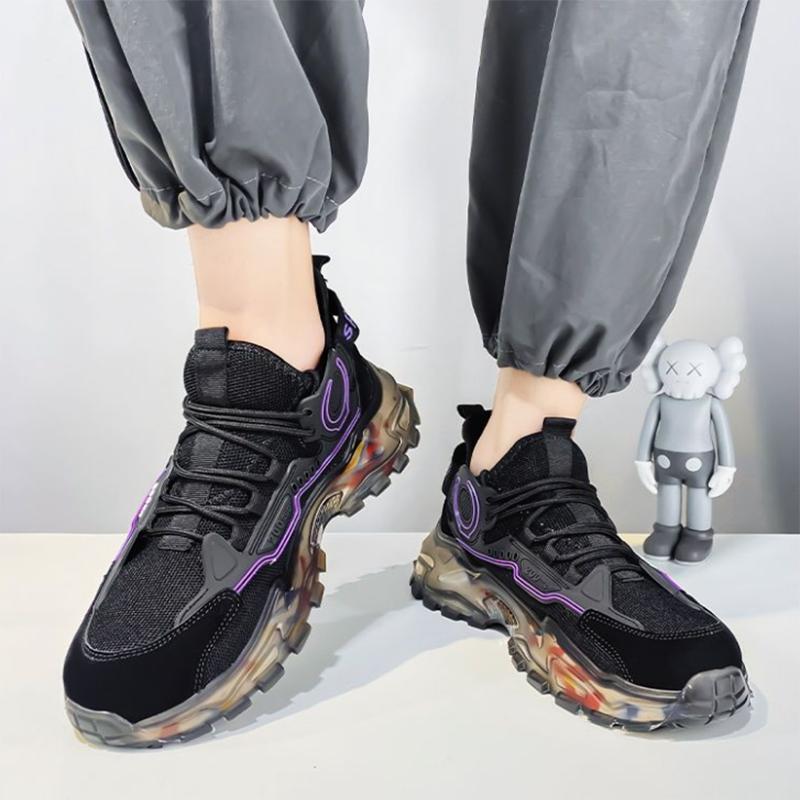 Men's Sports Shoes Trend Wild Casual Shoes Thick-soled Increase Sports Running Shoes Old Shoes Trend