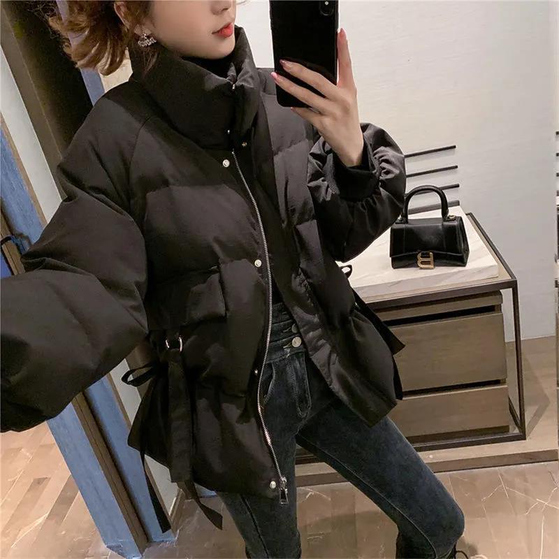Winter Women's Korean Down Jacket Short Stand Collar Thick Loose Cotton-padded Jacket Bread Quilted Jacket