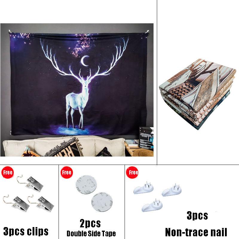 Printed Wall Tapestry Cheap Wall Hanging Tapestries for  Dormitory Bedroom Living Room Home Decoration Wall Art Decor