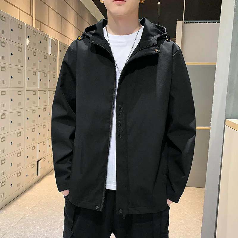 Men's Jacket Autumn and Winter 2021 New Hooded Jacket Loose Men's Jacket