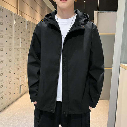 Men's Jacket Autumn and Winter 2021 New Hooded Jacket Loose Men's Jacket