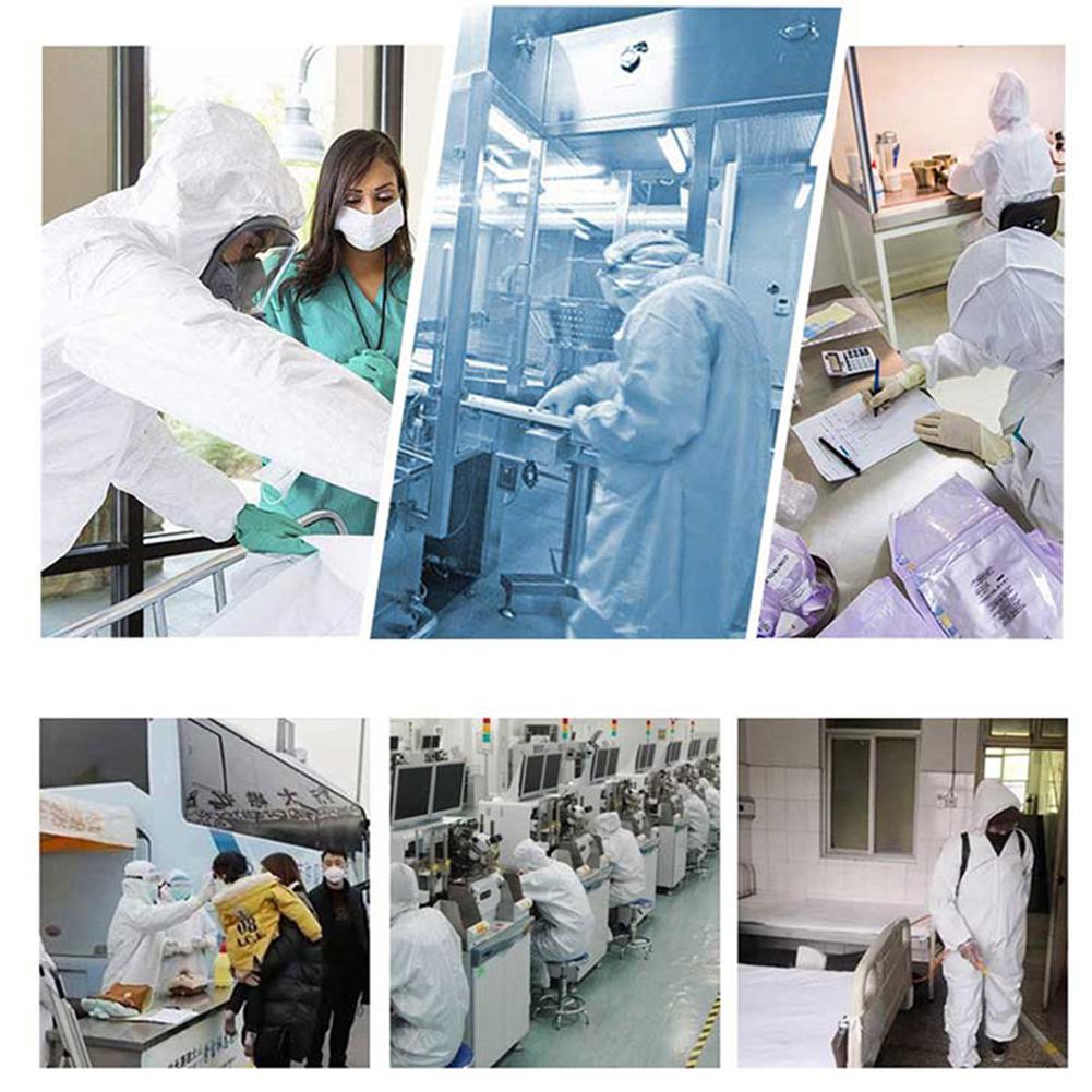3-layer Disposable Medical Protective Clothing Non-woven Safety Protective Coveralls