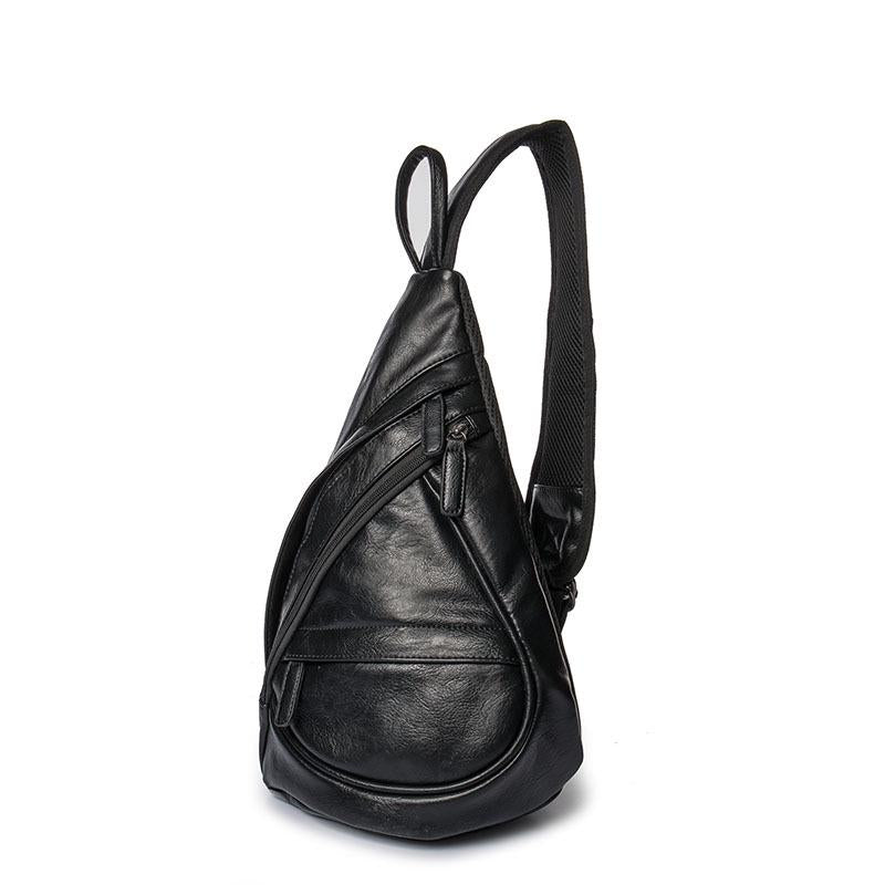 Chest Bag Men Black Large Capacity Multi-pocket Crossbody Outdoor Sports Fitness Shoulder Bag