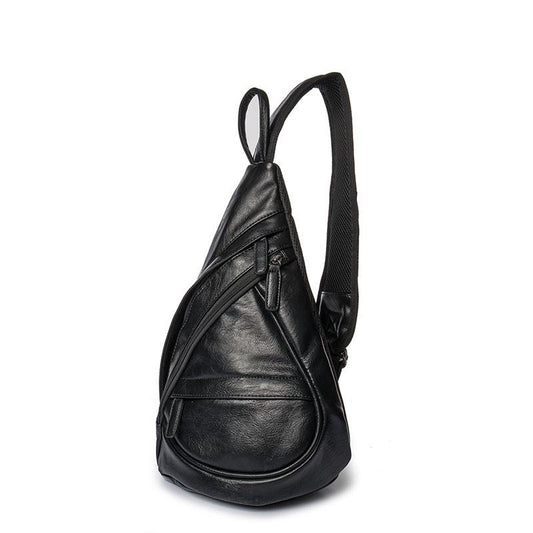 Chest Bag Men Black Large Capacity Multi-pocket Crossbody Outdoor Sports Fitness Shoulder Bag