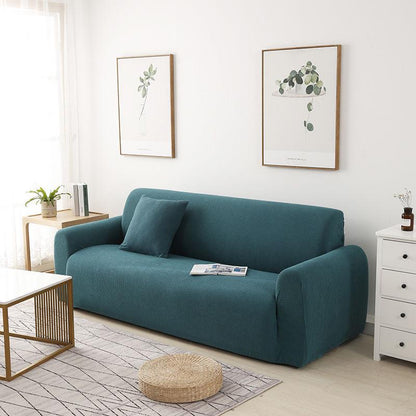 Monochrome Sofa Cover Corn velvet Anti-Slip Slipcover Solid simple Stretch Tight Couch Cover