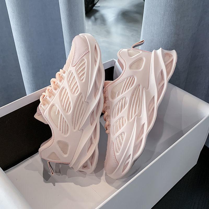 Sports Shoes Female Korean Version of The Thick Bottom Mesh Breathable Old Shoes Wild Ins Tide Shoes White Shoes