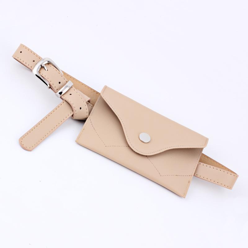 Fashion women leather waist bag mini mobile phone bag big waist belt belt pu belt