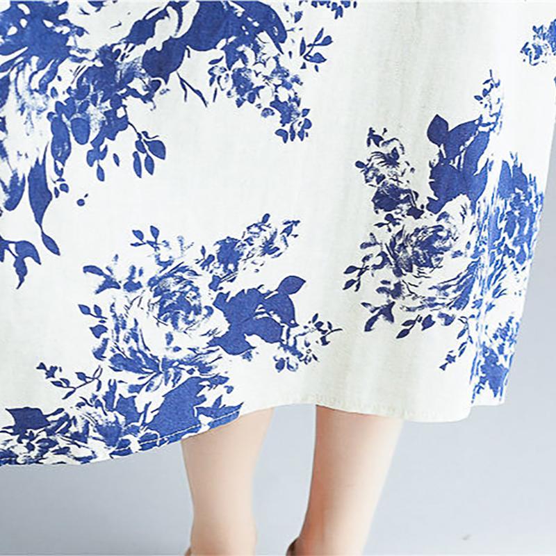 Vintage Floral Print Boho Dress Women Long Maxi Dress Evening Party Beach Summer Dress Long Sleeve Dresses