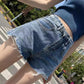 Denim Shorts Women's High Waist Summer Tide Ins Loose and Thin Wide-legged Hole A-line Pants