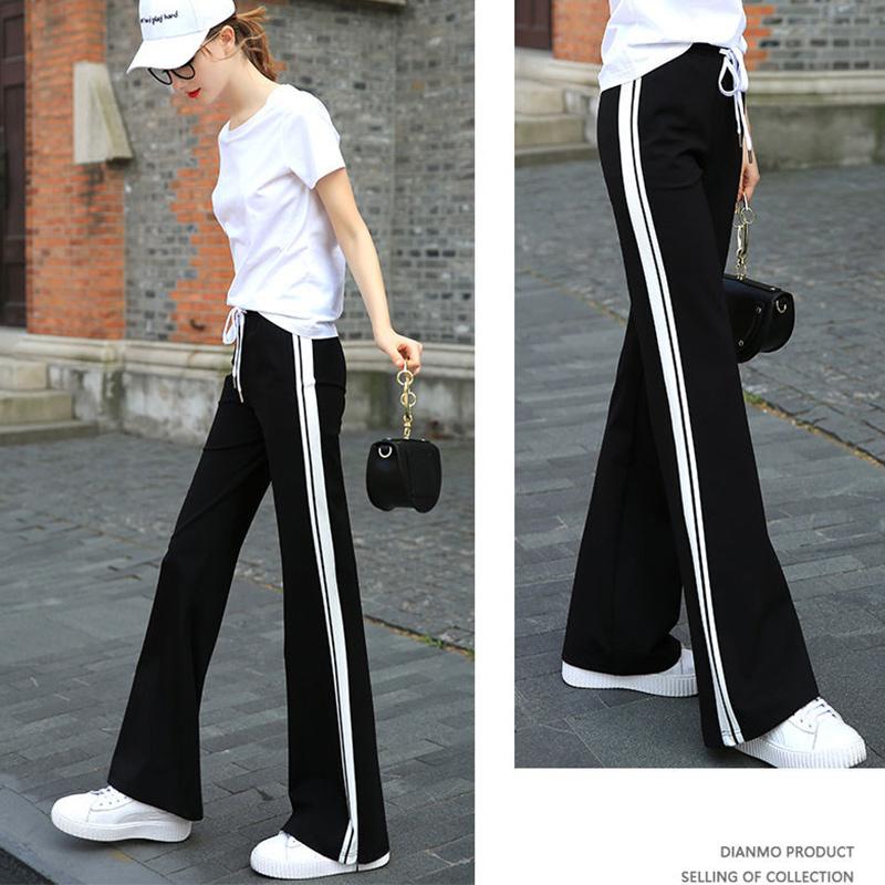 Casual Pants Trousers Women Loose Wide-leg Spring Summer Autumn Micro-flared Pants Straight Large Size Fashion Sports Pants