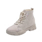 Autumn and Winter Women's Martin Boots Breathable British Style Platform Boots All-match High-top Motorcycle Boots