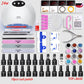 Gel Nail Polish Set 24W LED UV Lamp nail dryer Manicure Set Nail Tools Kit Nail Art Pusher Kit