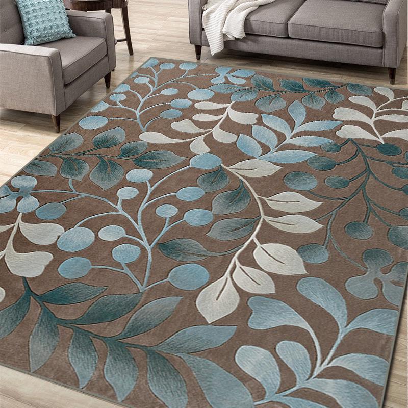 Nordic Flower Art Carpet For Living Room Bedroom Anti-slip Large Rug Floor Mat Carpets Area Rugs