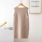 Spring and Autumn Loose Pullover Vest Mid-length Fashion Knitted Vest V-neck Waistcoat Women's Dress