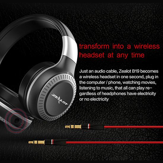 LED Display Wilress Headphones Bluetooth 5.0 Headset Stereo Noise Canceling Earphone with Microphone