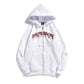 Hooded Sweater Men's Street Hip-hop Loose Spring and Autumn Print Hoodie Couple Jacket