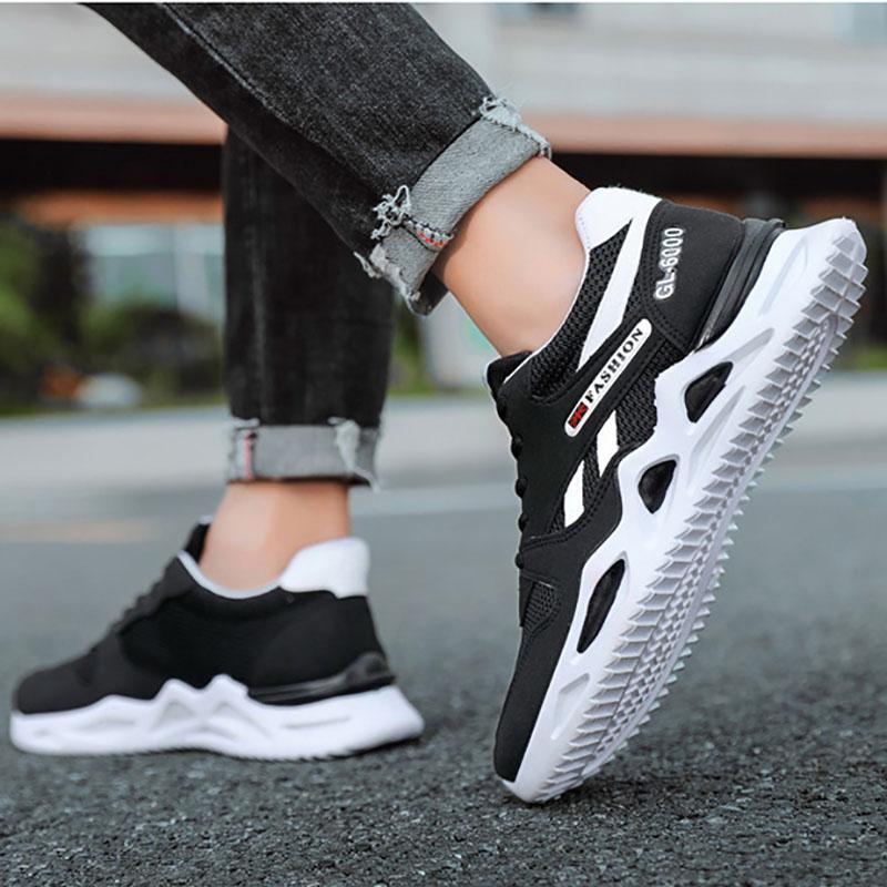 Sports Shoes Fashion Korean Spring and Summer Trendy Shoes Men's Casual Shoes Elastic Shoes Non-slip Shoes