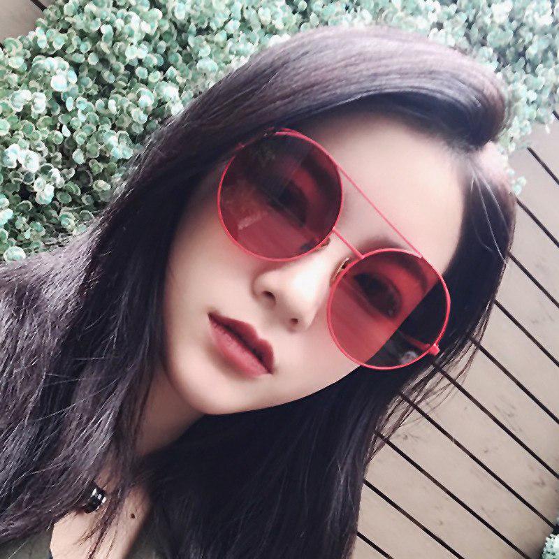 Vintage Round Sunglasses Men Women 2019 Fashion Metal Sun glasses Small Circle Sunglass Reflective M