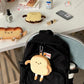 Cute Cartoon Toast Coin Purse Fluffy Messenger Bag Cute Small Bag Wild Mini Bag Girl Student Outing Trip Crossbody Bags