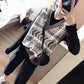 Spring and Autumn Fashion All-match Sweater Retro Striped Knitted Top Loose Jacquard Women's Vest