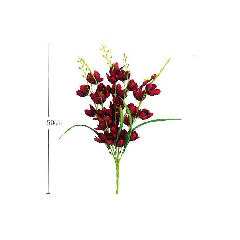 High-end Cymbidium Orchid Simulation Floral Living Room Furnishings Decoration Phalaenopsis Porch Home American Style