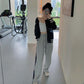 Gray Sports Casual Pants Women's Spring and Autumn Was Thin and Wild Loose Straight-leg Pants High-waist Wide-leg Pants Summer