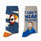 Retro Oil Painting Socks Men's Personality Street Stockings Sports Basketball Socks 4 Pairs