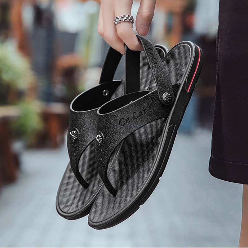 Sandals and Slippers Men's Summer Flip Flops Men's Non-slip Home Wear Men's Sandals Men's Korean Version of The Trend of Social Beach Shoes