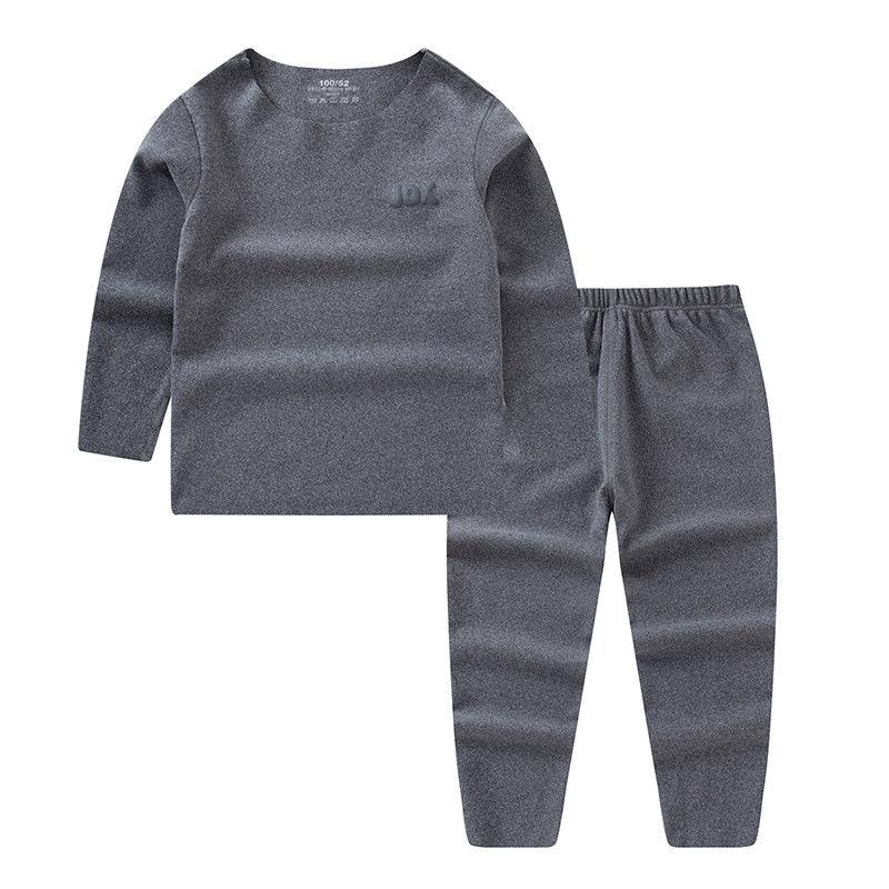 Children's Underwear Set Seamless Self-heating Autumn Clothes Long Pants Suit Baby Thermal Underwear Autumn and Winter Home Service