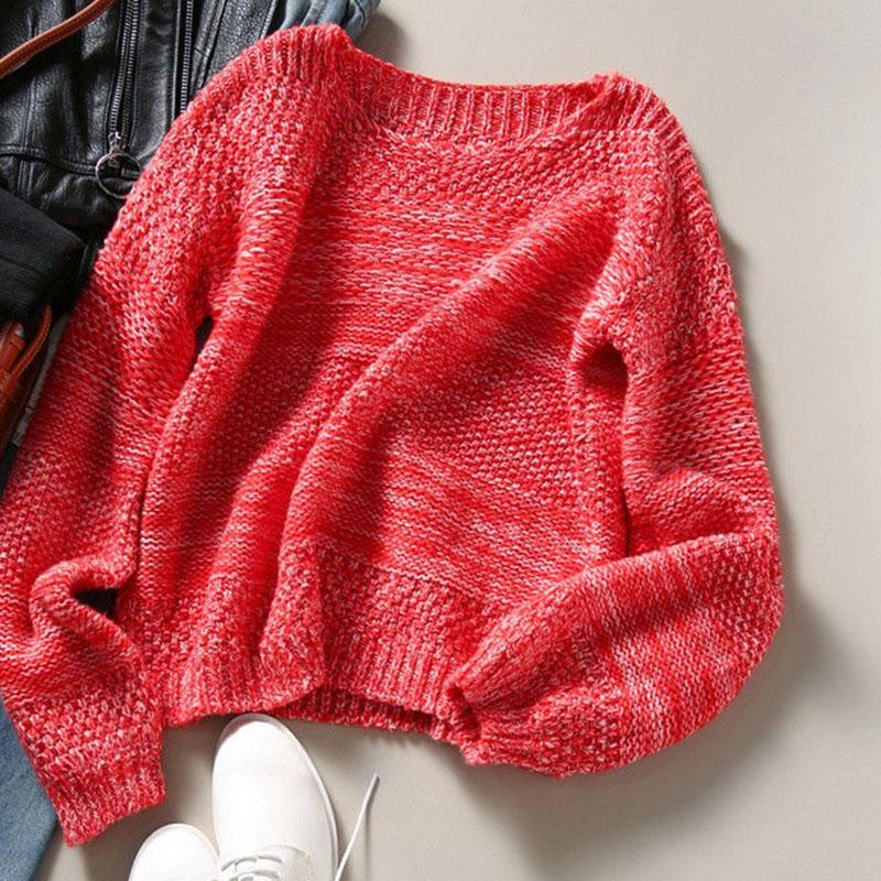 Autumn and Winter Loose Bottoming Shirt Fashion Simple Top European and American Style Young Women's Sweater