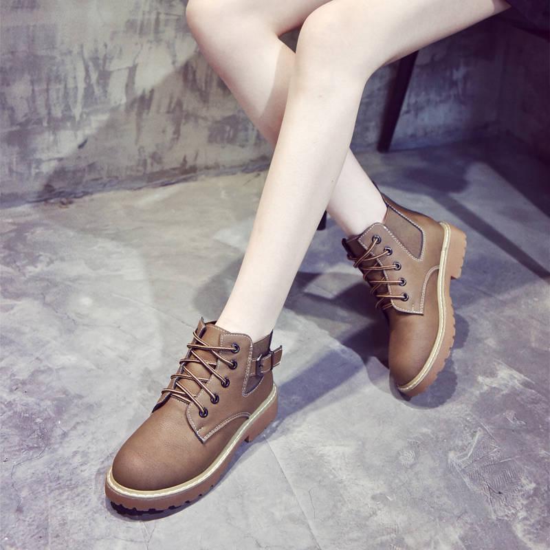 Women's Martin Boots Ladies Chelsea Boots Leather Winter Ankle Boots Snow Cow Leather Boot Female