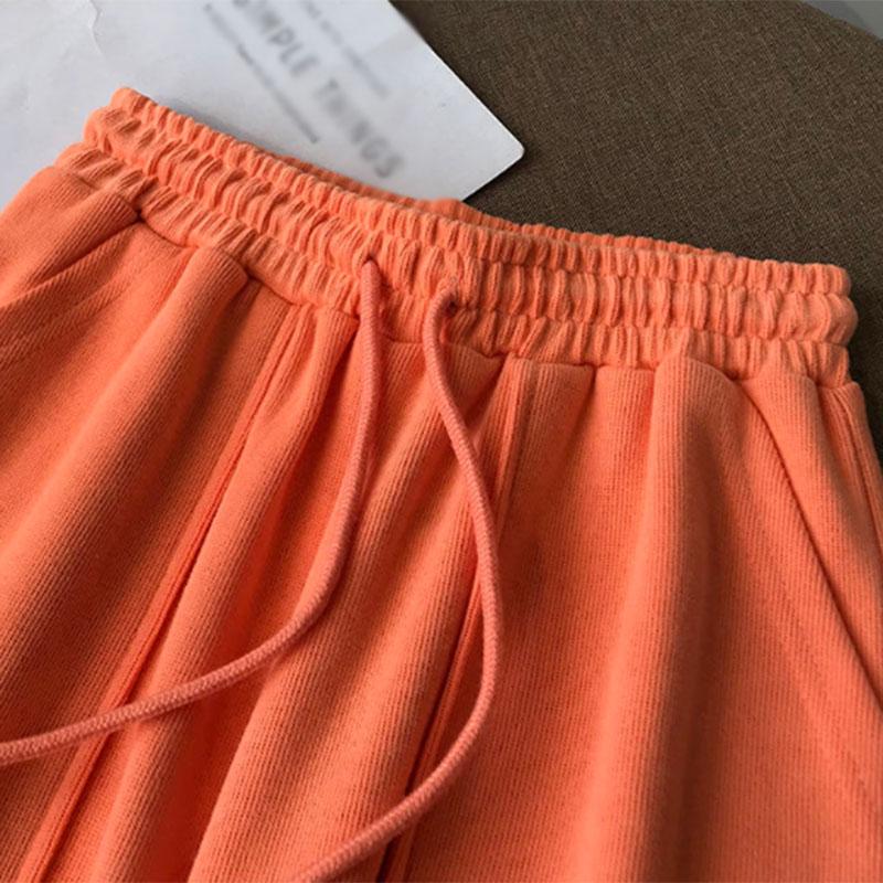 Summer Sports and Leisure Printed Trousers Women's Loose All-match Home Sports Outer Wear Shorts High Waist Trend