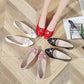 Shiny Leather Shoes Flat Shoes Women's Single Shoes Work Shoes Pointed Toe Low-heeled Comfortable Women's Leather Shoes Lightweight