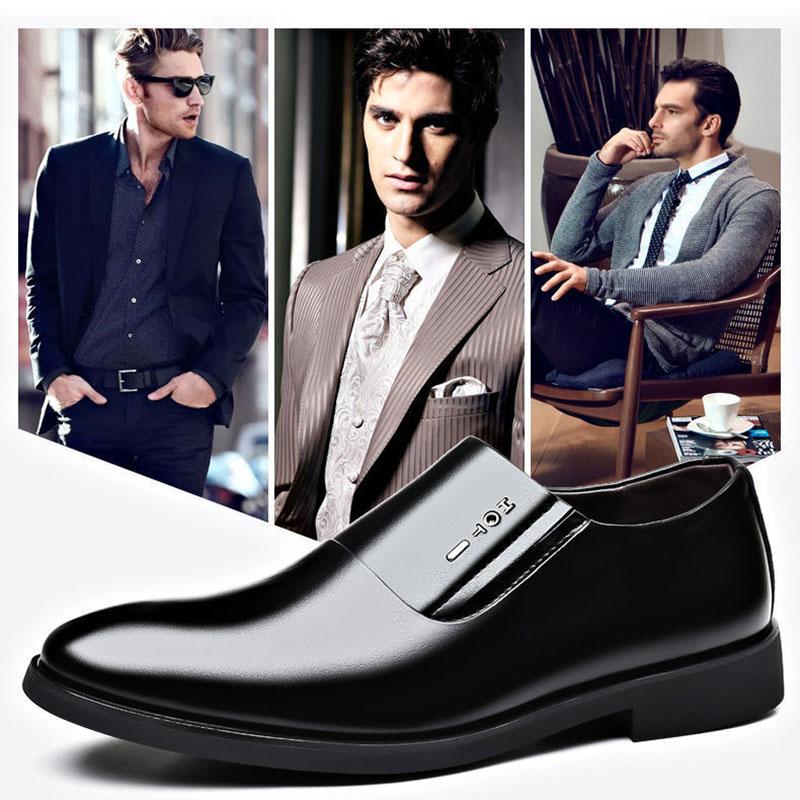Men's Shoes Spring and Summer Casual Single Shoes Business Formal Wear Leather Shoes Casual Men's Korean Single Shoes Wedding Shoes