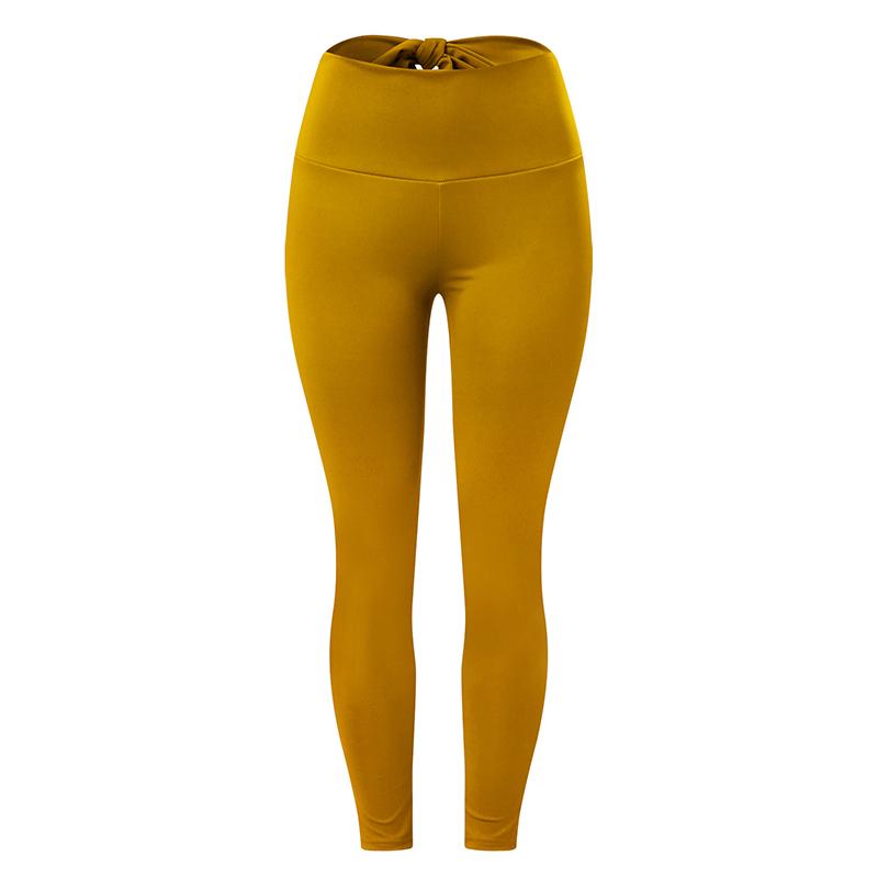 Women's Bow Tie Yoga Pants Seamless High Waist Pleated Hip Lift Pants Peach Fitness Pants Sports Trousers Leggings Bodybuilding Running Training Pants